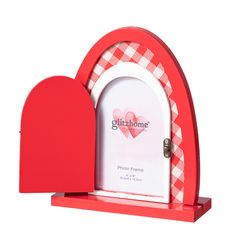Glitzhome Happy Valentines Day Photo Frame Table Decor MDF Wood 1 pk