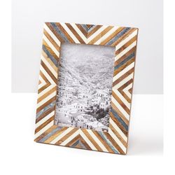 Matr Boomie Banka Mundi Brown/White Bone Picture Frame 5x7 in.