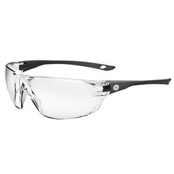 General Electric 03 Series Impact-Resistant Safety Glasses Clear Lens Gray Frame 1 pk