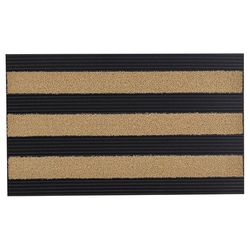 Superio Brand 18 in. W X 30 in. L Natural Ribbed Coir/Rubber Door Mat