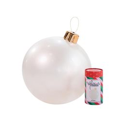 Holiball Pearl White 18 in. Inflatable
