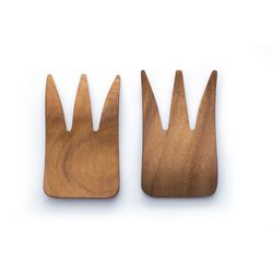 Ironwood Brown Acacia Wood Salad Paddles