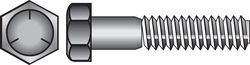 HILLMAN 7/16 in. D X 4-1/2 in. L Heat Treated Zinc Steel Hex Head Cap Screw 25 pk