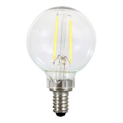 Sylvania Natural G16.5 E12 (Candelabra) LED Bulb Soft White 40 W 2 pk
