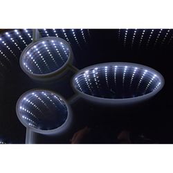 Celebrations Halloween White 23 in. LED Prelit Ghost Infinity Halloween Decor