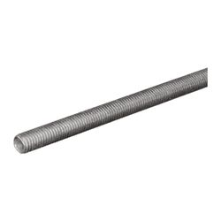 SteelWorks 3/8 in. D X 36 in. L Low Carbon Steel Threaded Rod