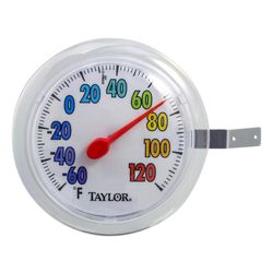 Taylor Dial Thermometer Plastic White 6 in.
