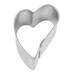 R&M International Corp 2 in. W X 1 in. L Mini Folk Heart Cookie Cutter Silver 1 pc