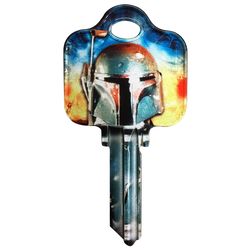 HILLMAN Star Wars Boba Fett House/Padlock Key Blank 68 Single For Schlage Locks Multicolored