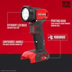 Craftsman V20 140 lm LED Battery Stand (H or Scissor) Work Light