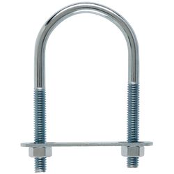 Hampton 5/16 in. X 2 in. W X 3-3/4 in. L Coarse Zinc-Plated Steel U-Bolt