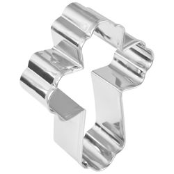 R&M International Corp 3 in. W X 4 in. L Elegant Cross Cookie Cutter Silver 1 pc