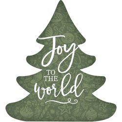 P. Graham Dunn Green/White Tree - Joy to the World Sign 3.5 in.