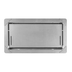 Smart Vent 8 in. H X 16 in. W Gray Stainless Steel Flood Vent