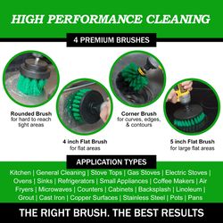 Drillbrush 5 in. W Medium Bristle Metal Handle Drill Brush Set