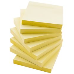 Bazic Products 3 in. W X 3 in. L Yellow Sticky Notes 12 pad