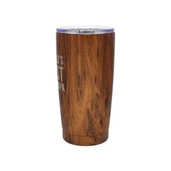 Pavilion Man Made 20 oz Wood Grain BPA Free World's Best Grandpa Travel Mug
