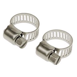 T-H Marine Boating Essentials 1/4 in to 5/8 in. SAE 4 Silver Hose Clamp Stainless Steel