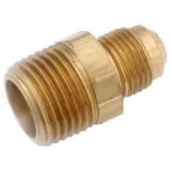 Anderson Metals 3/8 in. Male Flare in. X 1/8 in. D MIP Brass Adapter