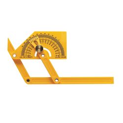 General Angel-Izer 8-5/8 in. L X 3-3/4 in. W Protractor Yellow 1 pc