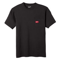 Milwaukee Gridiron XXL Short Sleeve Men's Round Neck Black Heavy Duty Tee Shirt