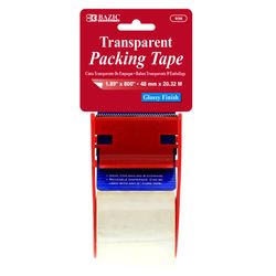 Bazic Products 1.88 in. W X 800 in. L Packaging Tape with Dispenser