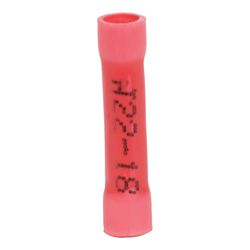 Jandorf 22-18 Ga. Insulated Wire Terminal Butt Splice Red 5 pk