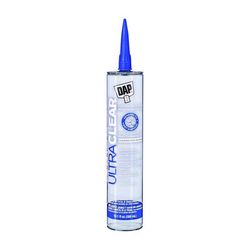 DAP Ultra Clear Crystal Clear Synthetic Rubber All Purpose Waterproof Sealant 10.1 oz