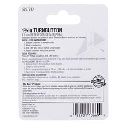 Ace 1-3/4 in. D X 1-3/4 in. L Galvanized Silver Steel Screen/Storm Turn Buttons 4 pk