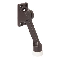 Brinks Commercial Brass Bronze Kick-Down Door Holder Mounts to door 1 in.