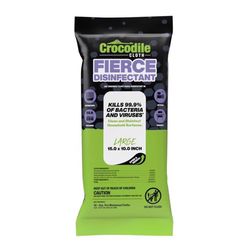Crocodile Cloth Fierce Disinfecting Wipes 15 in. W X 10 in. L 10 wipes 10 pk