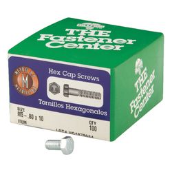 HILLMAN M5-.80 mm D X 10 mm L Heat Treated Steel Hex Head Cap Screw 1 pk