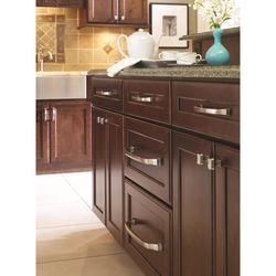 Amerock Traditional Arch Cabinet Pull 5-1/16 in. Satin Nickel Silver 1 pk