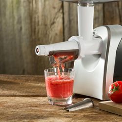LEM White Plastic -1 oz Juicer/Strainer Grinder Attachment