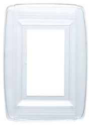 Westinghouse Clear 1 gang Plastic Wall Plate 1 pk