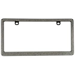 Custom Accessories Black Metal License Plate Frame