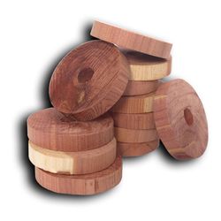 Household Essentials Cedar Fresh Natural Cedar Scent Cedar Disks 2 in. Wood