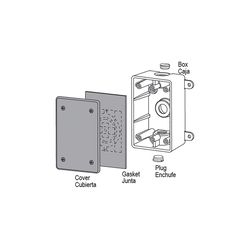 Sigma Engineered Solutions Rectangle Plastic 1 gang 4.63 in. H X 2.87 in. W Flat Box Cover