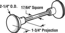 Prime-Line Bright Brass Replacement Knobs