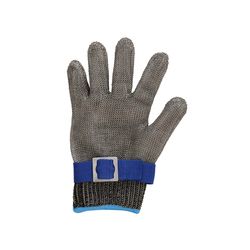 Cutlery-Pro Blue/Silver Nylon/Stainless Steel Kitchen Glove