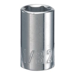 Craftsman 11/32 in. S X 1/4 in. drive S SAE 6 Point Standard Shallow Socket 1 pc