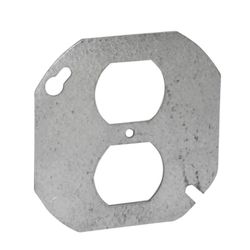 Southwire Octagon Steel 2 gang 4 in. H X 4 in. W Outlet Cover