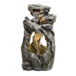 Alpine Polyresin Assorted Fountain with LED Light