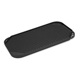 Nordic Ware 20 in. L X 11 in. W Cast Aluminum Nonstick Surface Black Reversible Griddle