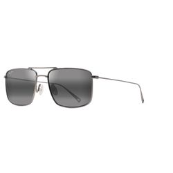 Maui Jim Aeko Sunglasses Men's Matte Titanium Frame Neutral Gray Lens Polarized
