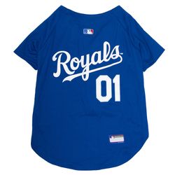 Pets First Team Colors Kansas City Royals Dog Jersey Extra Large
