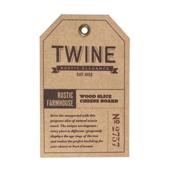 TWINE Rustic Farmhouse Acacia Wood Cheese Board