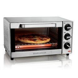 Hamilton Beach Stainless Steel Silver 4 slot Toaster Oven 8.7 in. H X 11.5 in. W X 15 in. D