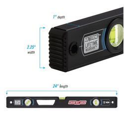 Channellock 24 in. Aluminum Box Level
