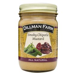 Dillman Farm All Natural Smokey Chipotle Mustard 13 oz Jar